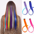Pack of 5 colorful hair strips for girls -mix color strip. 