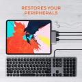 USB C Hub for iPad Pro 2020 MacBook Pro USB Type C to 4K HDMI Adapter PD USB 3.0 USB Type C Dock 3.5mm jack（Silver）. 