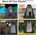 Black /Green Pop Up Privacy Changing Dressing Room Tent Toilet Beach Shower Camping tent(Commode not included just for advertisement). 
