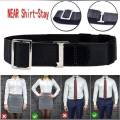 Unisex Black Tuck It Belt Adjustable Near Shirt-Stay Best Shirt Stays Shirt Tucked Mens Shirt Stays. 