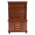 1/12 Dollhouse Miniature Furniture Multifunction Wood Bookcase Cabinet. 