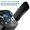 Kebidu Car Bluetooth 5.0 FM Modulator 3.1A Dual USB Car Charger Wireless MP3 Player Adapter Support U Disk TF Card Handsfree Car Kit. 