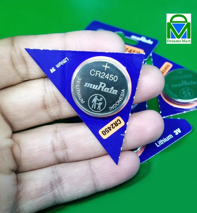 DreamsMart%201pc%203V%20muRata%20CR2450%20Lithium%20Battery%202450%20Cell%202031%20Expiry%20for%20Watches%20Pagers%20Calculators%20PDA%20Organizers%20-%20Image%202