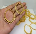 2pcs, Metal UV Resin Jhumka Earrings / Bezel/ Jhumka Base, about 50mm, DIY Customize Art & Craft.. 