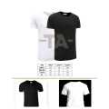 Classy Plain white and black t-shirt. 