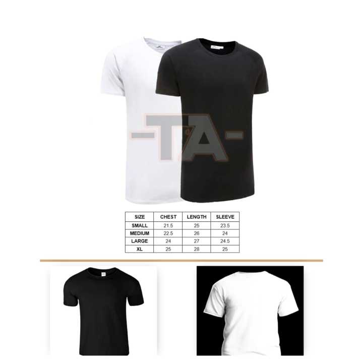 Classy Plain white and black t-shirt