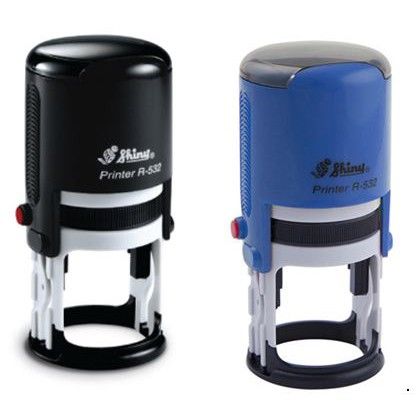 Shiny Printy Stamp Round R-532 32 mm