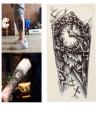 3D Chest Clock Temporary Tattoos. 