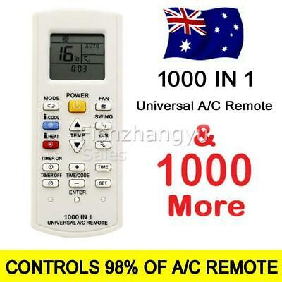 AC Universal Remote For Split & Inverted with LCD 1000 In 1 AC REMOTE 1000IN1 1000 IN 1 AIR CONDITIONER REMOTE A/C
