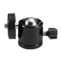 Tripod Mini Ball Head for DSLR Camera Camcorder Light Bracket Swivel 1/4" Screw easy to use. 
