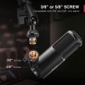 FIFINE K669D XLR Dynamic Microphone Cardioid Pattern Vocal Podcast Microphone Metal Mic for Broadcast/Dubbing/Video Recording. 