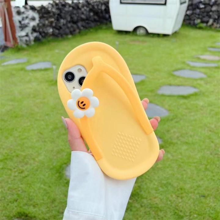Creative Slippers Silicone Phone Case For iphone12promax 13pro 11all-inclusive Phone Case