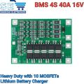 BMS 4S 40A Li-ion Lithium Battery Charger Protection Board 18650 BMS 14.8V 16.8V. 
