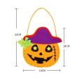 Ornament Props Non-woven Fabric DIY Halloween Candy Bag Bat Pumpkin Bag DIY Trick or Treat Bag Handbag Trick Or Treat Pumpkin Handbag Party. 