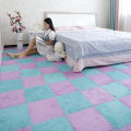 30X30Cm Kids Carpet Foam Puzzle Mat EVA Shaggy Baby Eco Floor Square Stitching Velvet Mat For Living Room Decor Floor Mats 1Pcs. 