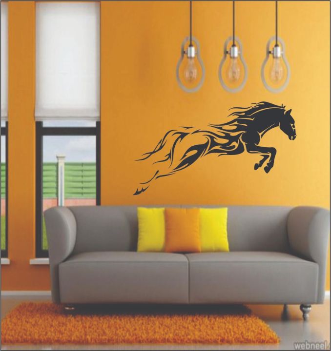 Sky%20Solution%20Decor%20Home%20Design%20Wall%20Sticker%20Running%20Horse%20Wall%20Sticker,%20Elegant%20decor%20-%20Image%203