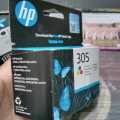 HP 305 Black And Tri-Color Original Ink Cartridge. 
