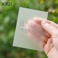 【FUN LIVE】 100 Sheets Creative Transparent PET Memo Pad Posted It Sticky Notes Planner Sticker Notepad School Supplies Kawaii Stationery. 