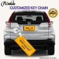 Customized Car Plate and bike Number plate keychain - Name Keychain. 