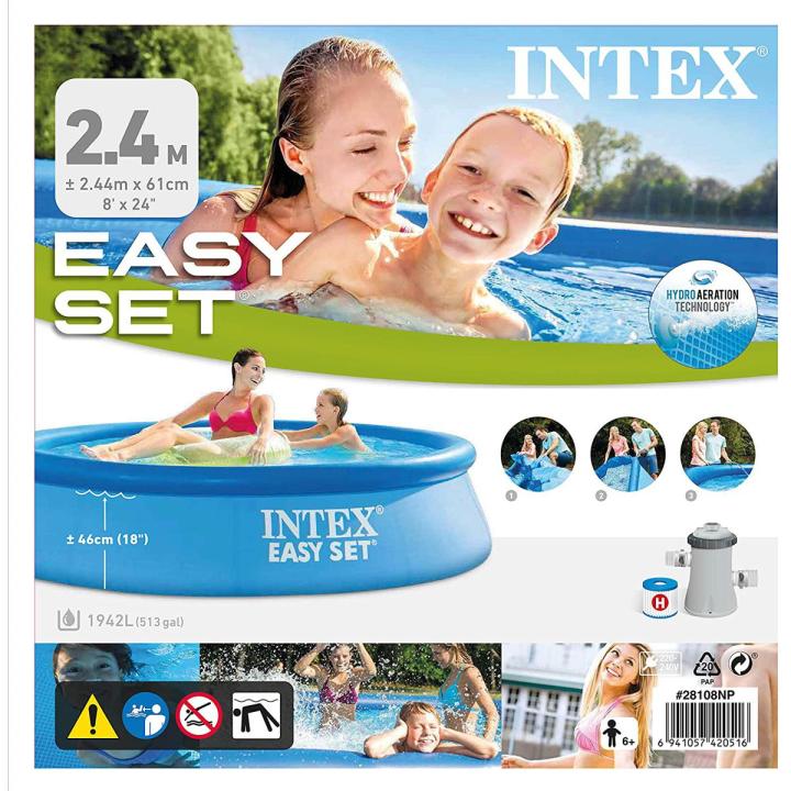 Intex Easy Set Pool 8FT Attachable With Filter