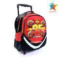3D Children's Trolley Backpack with Wheel for Pre-Nursery, KG Kids Character School Trolley Backpack. 