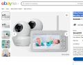 BabySense 5" HD Split-Screen Baby Monitor Video Baby Monitor with Camera HD S2. 