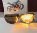 Fancy LED DRL Back Light black for 70cc Bike/CD 70 modified light. 