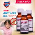 Pack Of 3 - Coconut Oil - 20 gm - Hair Oil - Hair Oil Bottle - Hair Growth Oil - Anti Lice Oil - Hair Growth Serum - Coconut Oil For Hair - Hair Oil For Long Hair - Lice Killer Oil Best For ,dandruff remover,Lice Killing , Hair Growth By Active Clean. 