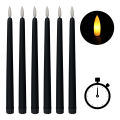 Black Cone Flameless Candles 11 Inches (About 27.9 Cm) 6, ed LED Flash Timing Setting. 