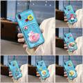 Card sleeve Full wrap Phone Case For VIVO NEX A Card bag Silicone Dirt-resistant Graffiti Anti-knock Card slot Cartoon. 