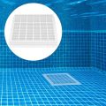 Pool System Flat Pool Square Main Drain Cover, Anti-Suction Safe Pool Drain Cover, Sturdy and Reliable Swimming Pools Accessories White,. 