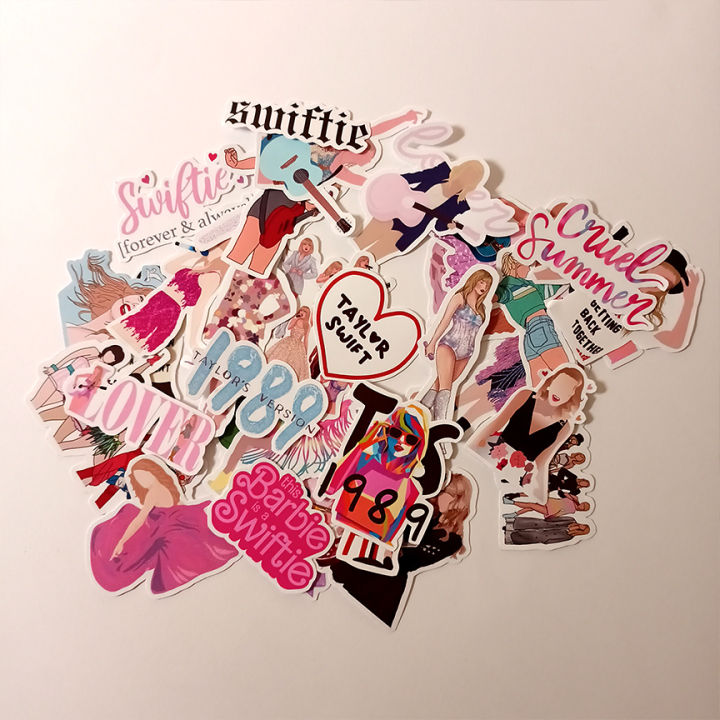 Taylor swift 50 Cutout Stickers, HD Printed best quality, Fully customized - You can print you own pictures, Taylor swift Merch Music POP Culture, Perfect gift for him and her
