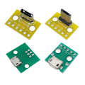 Mini USB to DIP Connector with PCB Board, Micro-USB,USB 2.0,Type C,USB B,USB 3.0,16 Models Socket Adapter Set. 