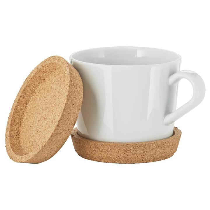 IKEA Coaster IKEA Cork Coaster Round Cork Coaster Tea Mug Cork Coaster Pack of 2 Size 9 cm