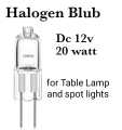Halogen Blub Dc 12v 20 watts. 