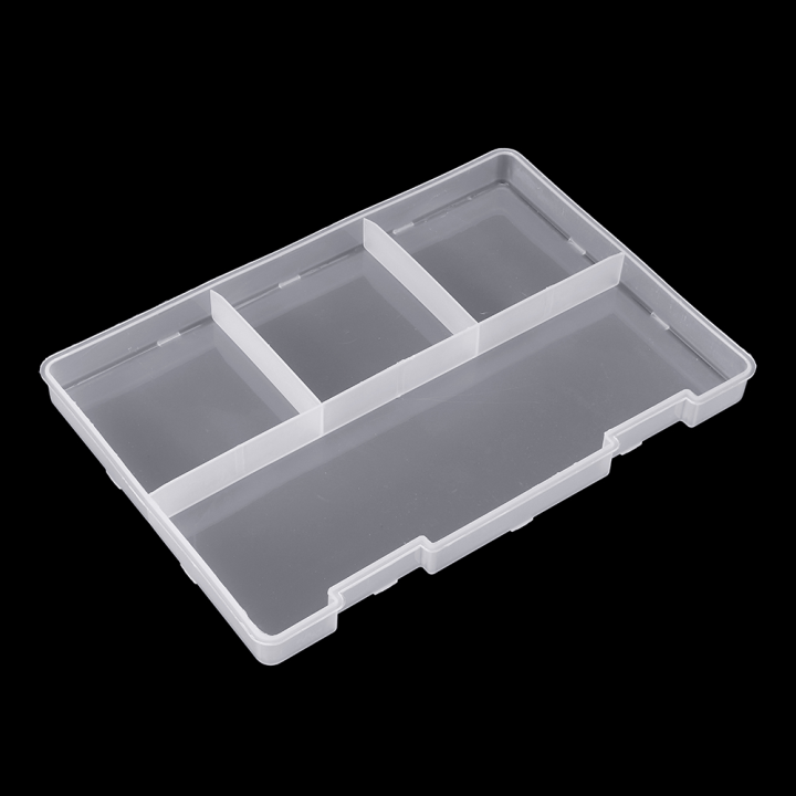 Adjustable%20Double%20Layer%20Component%20Organizer%20Storage%20Box%20F240%208%20Grid%20Tool%20Container%20with%20Double%20Buckle%20Clear%20White%20by%20Electrica%20-%20Image%206