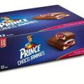 Lu Prince Choco Jammies Strawberry jam inside (12 bars pack). 