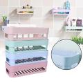 Kitchen Bathroom Organizer Wall Storage Rack Organizer Stick Type Shower Shelf Basket Bathroom Storage Shower Floor Storage. 