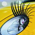 2Pcs Car Headlight Eyelash Sticker 3D  Decoration Vehicle Lighting Decals Hot. 