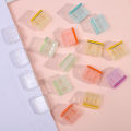 5PCS Staples Paperclip Mini Color Paper Clip Candy Transparent Documents Bookmarks File Index Page Holder Clamp Office School. 