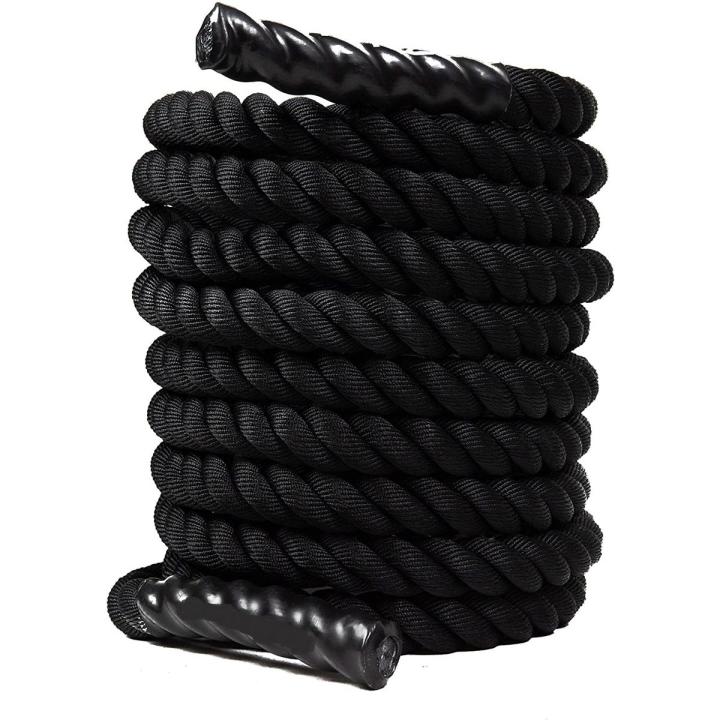 Battle Rope, Battle Exercise Training Rope, Battle Rope for Home Gym Strength Training & Outdoor Workout,1.5",40 ft Length Poly Dacron Battle Rope
