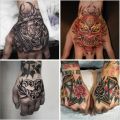 men tattoo small magic vampire tattoo hand rose tattoo face mouth waterproof temporary tatoo for boys body art stickers black. 
