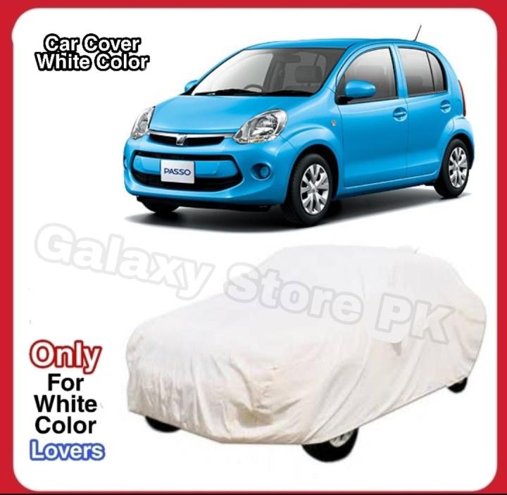 Toyota PASSO Top Cover - For WHITE Color LOVERS Only - Decent Color - High Quality Water Dust Resistant Anti Scratch