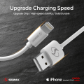 Sigma Card Cable Lightning (Iphone) 3A Charge + Sync 2in1 Fast Charging + Data Cable For Lightning supported all Devices. 
