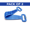 [PACK OF 2] Silicone Bath Body Brush Soft Rubbing Exfoliating Massage For back Cleaning |[High-Quality]Silicone Bath Scrubbing Brushes Soft Rubbing Massage Body Cleaner Bathroom Accessories for Men and Women Shower|1Pcs (Random Color).. 
