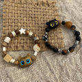 New Cute Little Black Cat Bracelet For Women Men Fashion Funny Cartoon Animal Beaded Bracelet Trendy Couple Friend Jewelry Gifts. 
