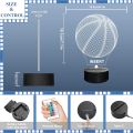 Lampeez Basketball Night Light Kids 3D Optical Illusion Lamp with 16 Colors Changing Remote Control Birthday Xmas Valentine's Day Gift Idea for Sport Fan Boys Girls. 