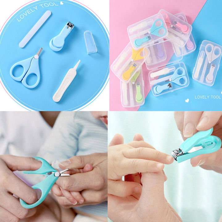 in Baby Care Set Nail Care Set Manicure Set include Nail clippers,  Scissors, nail Grooming Kit Baby Safety Care Kit Baby Nail Scissor 
