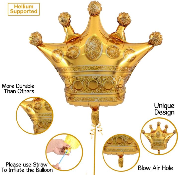 Golden%20&%20Black%20Birthday%20Decoration%20Kit%20for%20the%20birthday%20of%20a%20boy%20-%20Prince%20theme,%20King%20Birthday%20Themes%20with%20Crown%20Foil%20Balloon%20-30%20x%20Balloons%20+%20Birthday%20Banner%20+%20confetti%20Balloons%20-%20Image%205