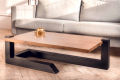 Iron Wood Coffee Table - Wrought Iron and Wood Coffee Table – Centre Table. 